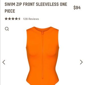 Swim zip front sleeveless one piece. NWT. Accepting offers :)